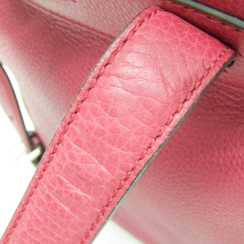 GUCCI Authentic Pink Leather Bamboo Backpack - Picture 10 of 16